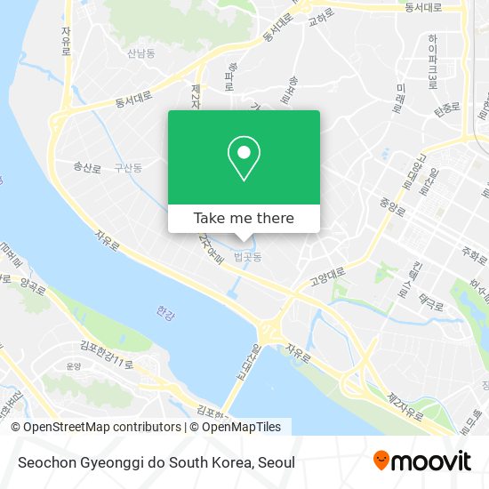 Seochon Gyeonggi do South Korea map