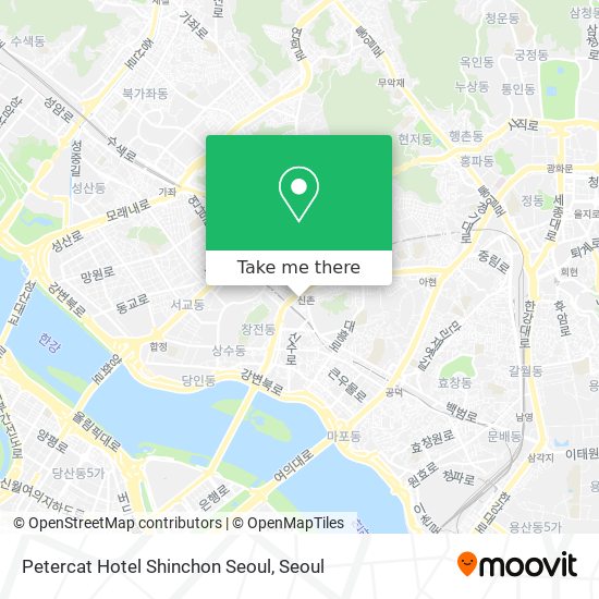 Petercat Hotel Shinchon Seoul map