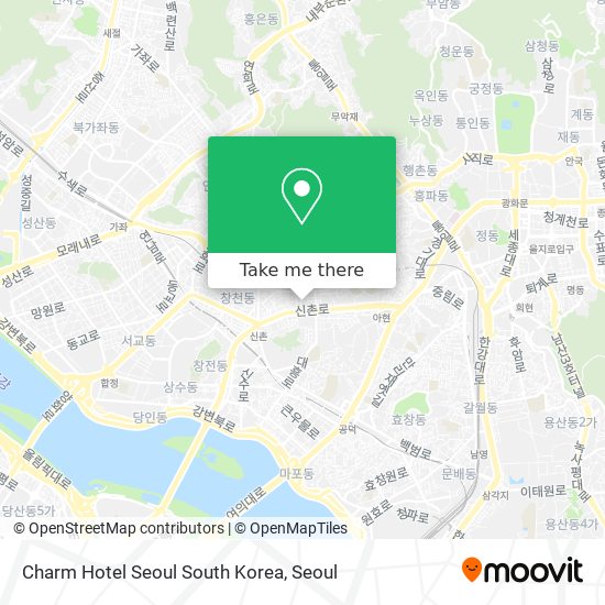 Charm Hotel Seoul South Korea map