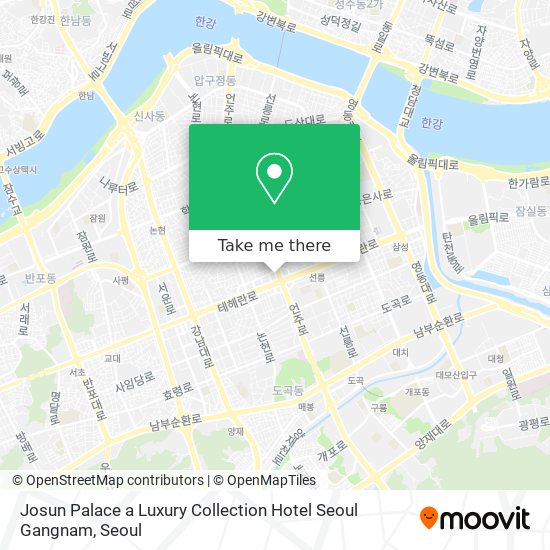 Josun Palace a Luxury Collection Hotel Seoul Gangnam map