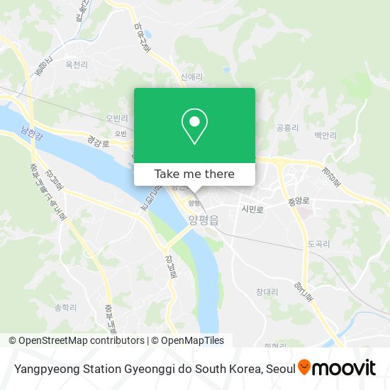 Yangpyeong Station Gyeonggi do South Korea map