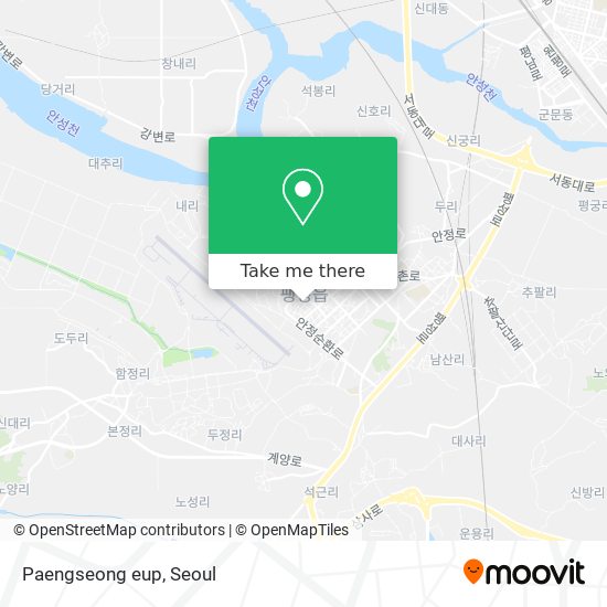 Paengseong eup map