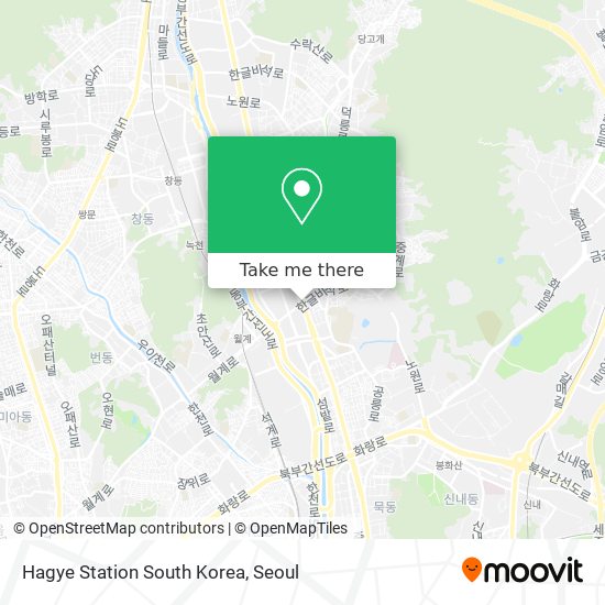 Hagye Station South Korea map