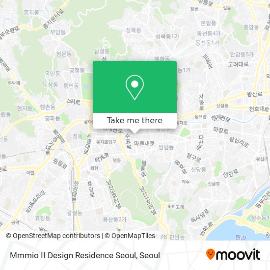 Mmmio II Design Residence Seoul map