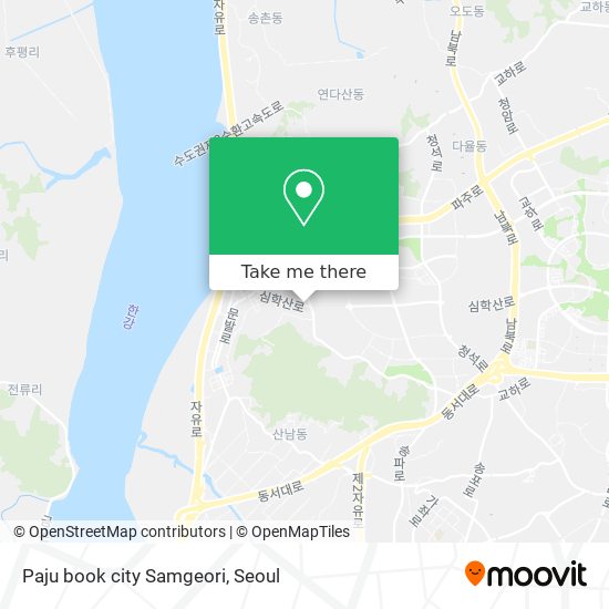 Paju book city Samgeori map