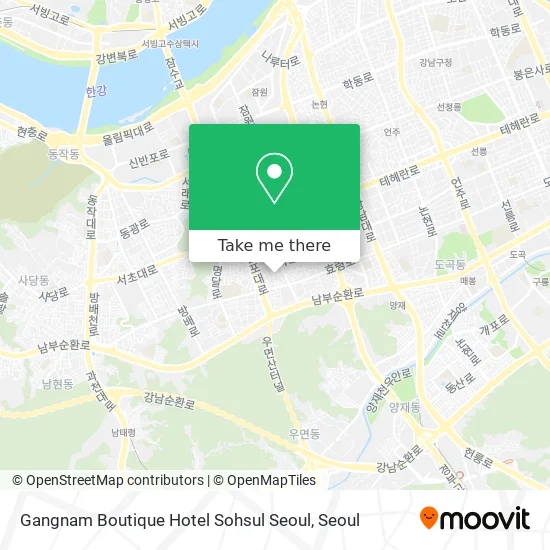 Gangnam Boutique Hotel Sohsul Seoul map