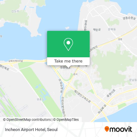 Incheon Airport Hotel map