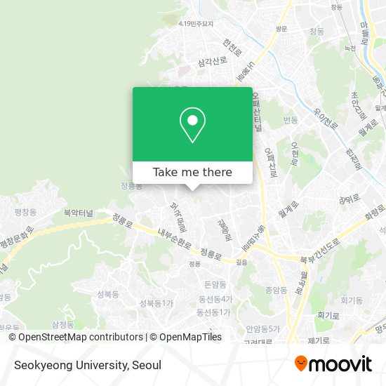 Seokyeong University map