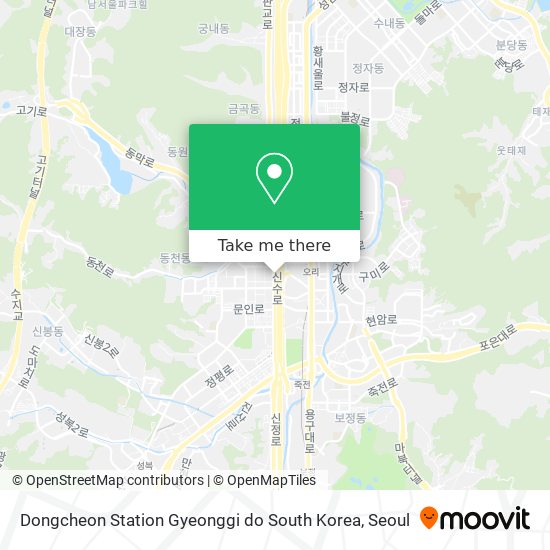 Dongcheon Station Gyeonggi do South Korea map