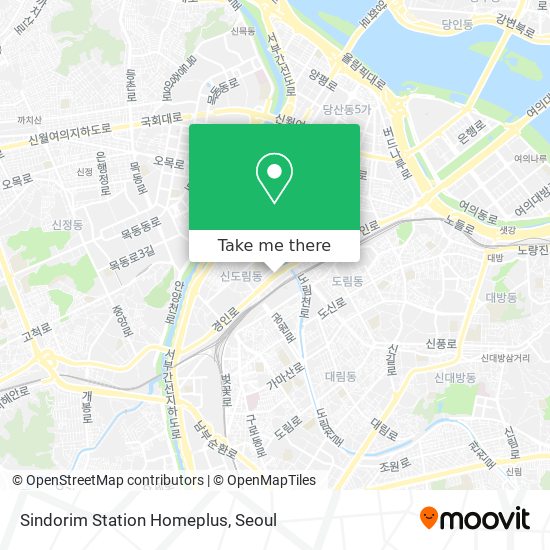 Sindorim Station Homeplus map