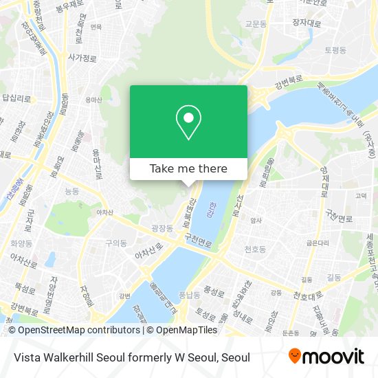 Vista Walkerhill Seoul formerly W Seoul map