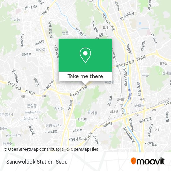 Sangwolgok Station map