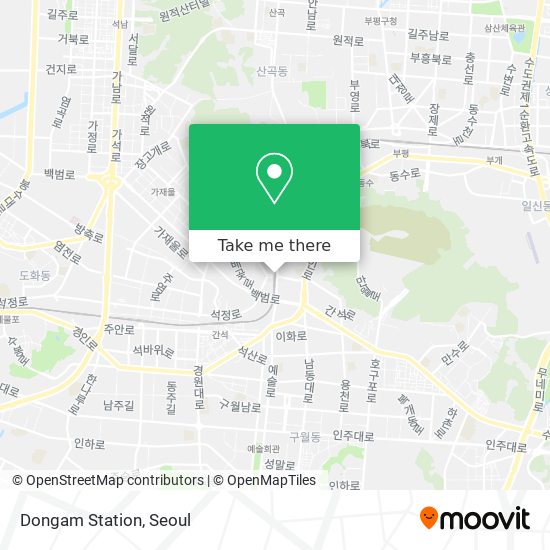 Dongam Station map