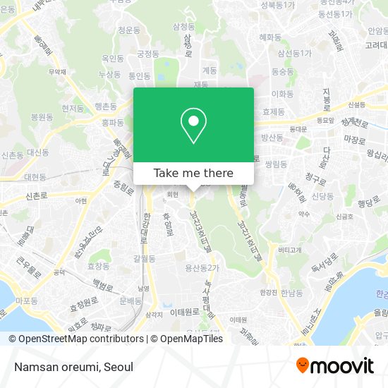 Namsan oreumi map