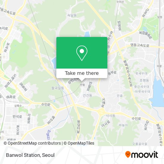 Banwol Station map