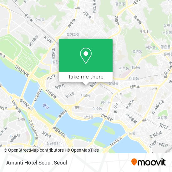 Amanti Hotel Seoul map