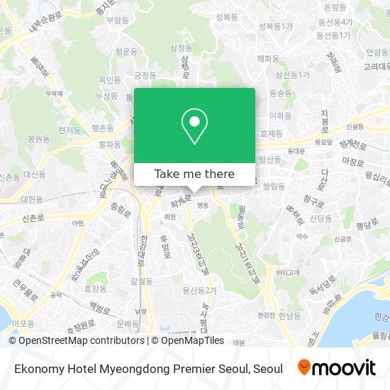 Ekonomy Hotel Myeongdong Premier Seoul map