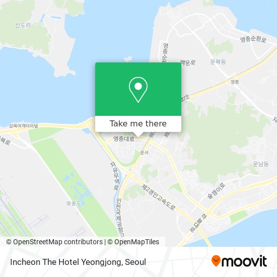 Incheon The Hotel Yeongjong map
