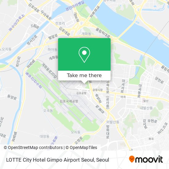 LOTTE City Hotel Gimpo Airport Seoul map