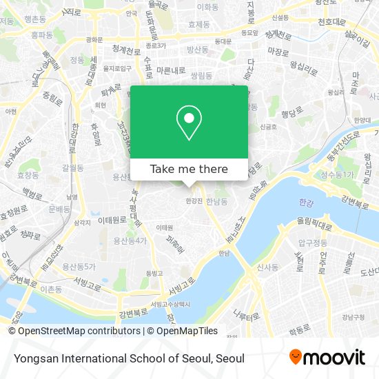 Yongsan International School of Seoul map