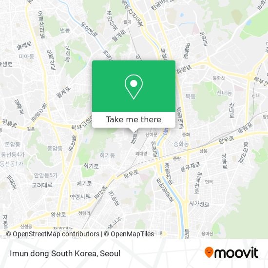 Imun dong South Korea map