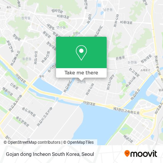 Gojan dong Incheon South Korea map