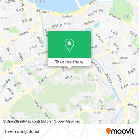 Irwon dong map