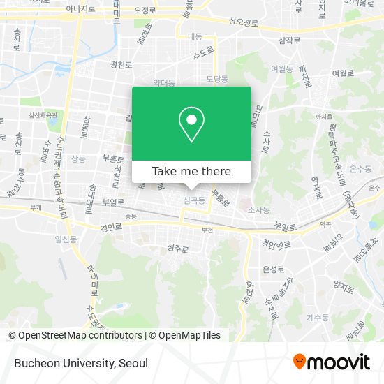 Bucheon University map