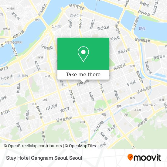 Stay Hotel Gangnam Seoul map