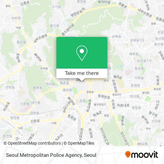 Seoul Metropolitan Police Agency map