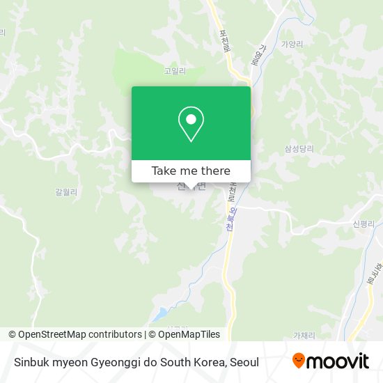 Sinbuk myeon Gyeonggi do South Korea map