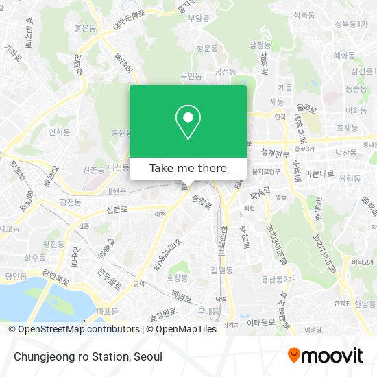 Chungjeong ro Station map