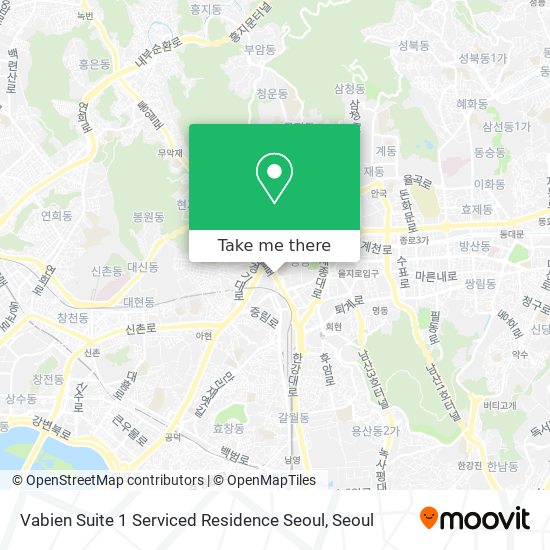 Vabien Suite 1 Serviced Residence Seoul map