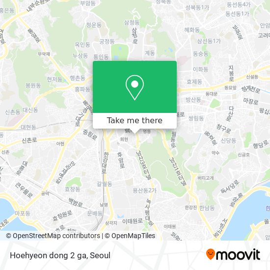 Hoehyeon dong 2 ga map