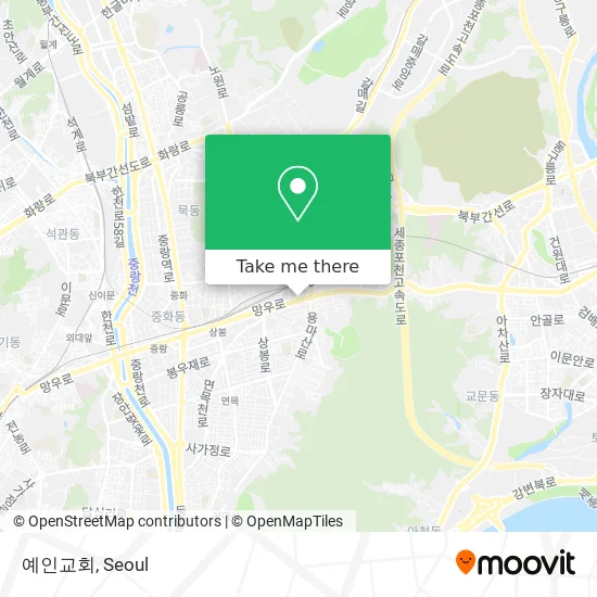 예인교회 map