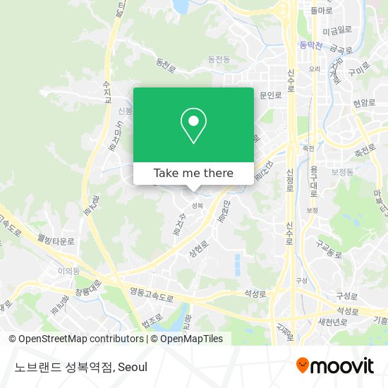 노브랜드 성복역점 map