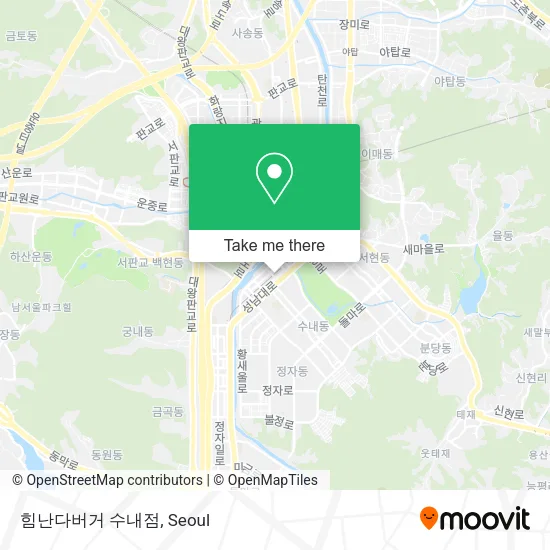 힘난다버거 수내점 map