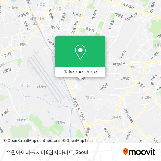 수원아이파크시티6단지아파트 map