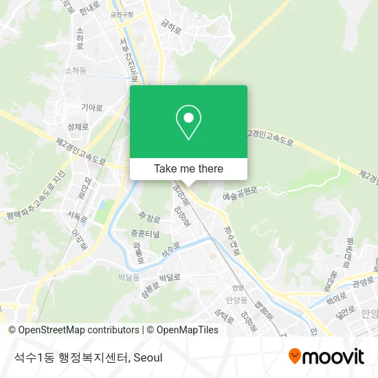 석수1동 행정복지센터 map