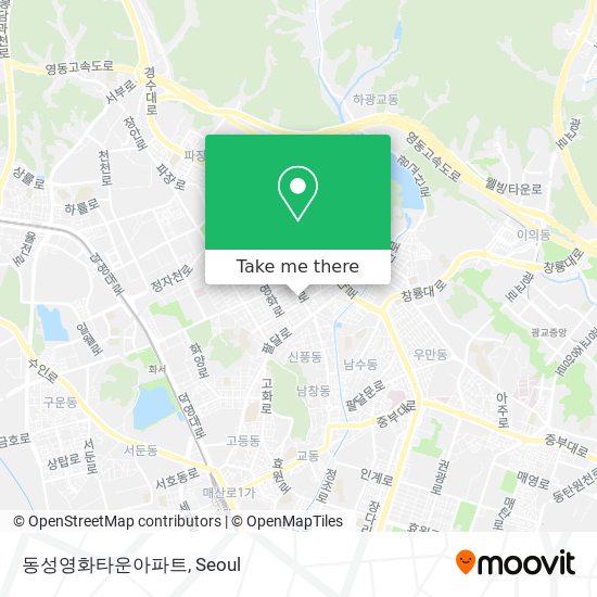 동성영화타운아파트 map