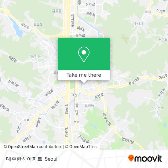 대주한신아파트 map