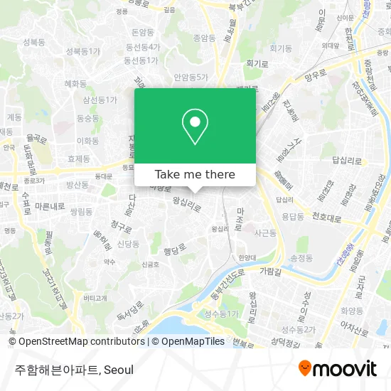 주함해븐아파트 map