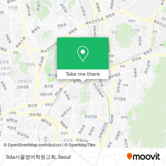 Sda서울영어학원교회 map