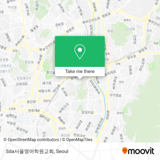 Sda서울영어학원교회 map