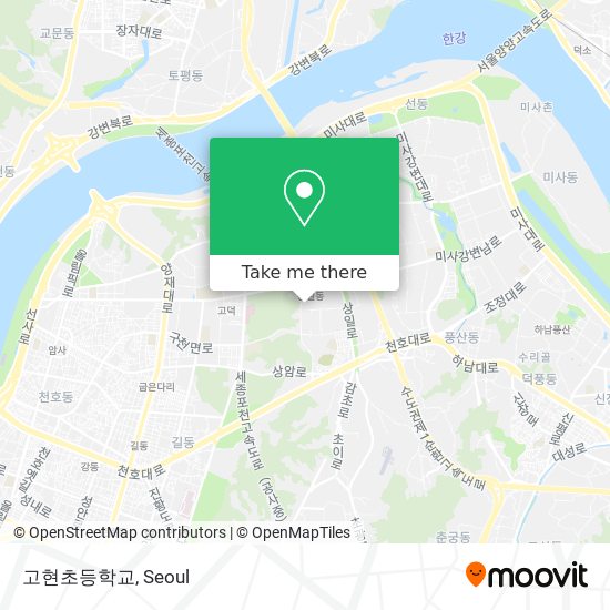 고현초등학교 map