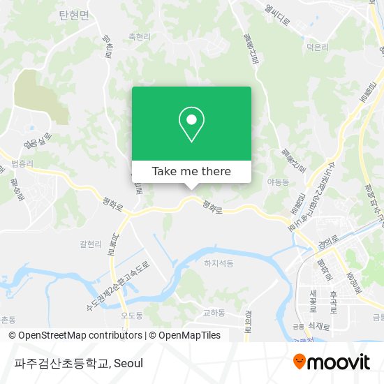 파주검산초등학교 map