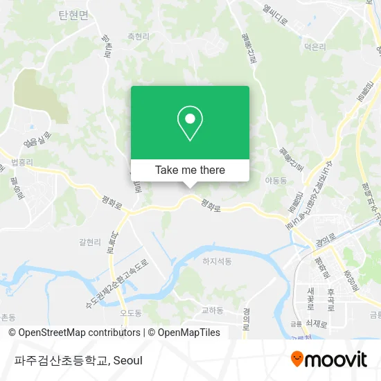 파주검산초등학교 map