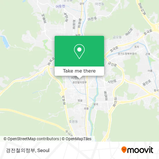 경전철의정부 map