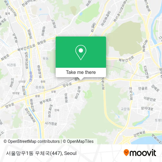 서울망우1동  우체국(447) map