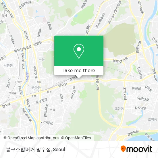 봉구스밥버거 망우점 map